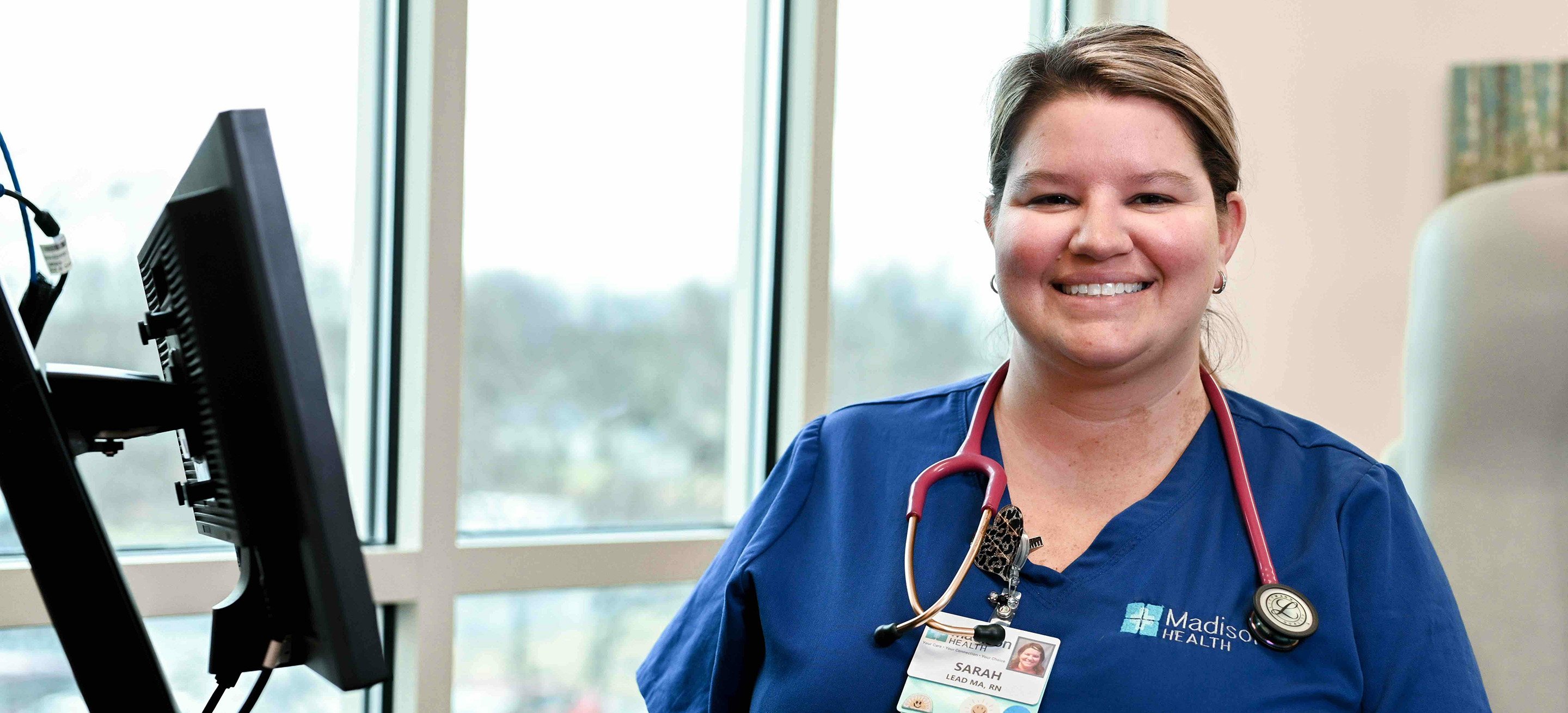 Madison Health Clinician smiling